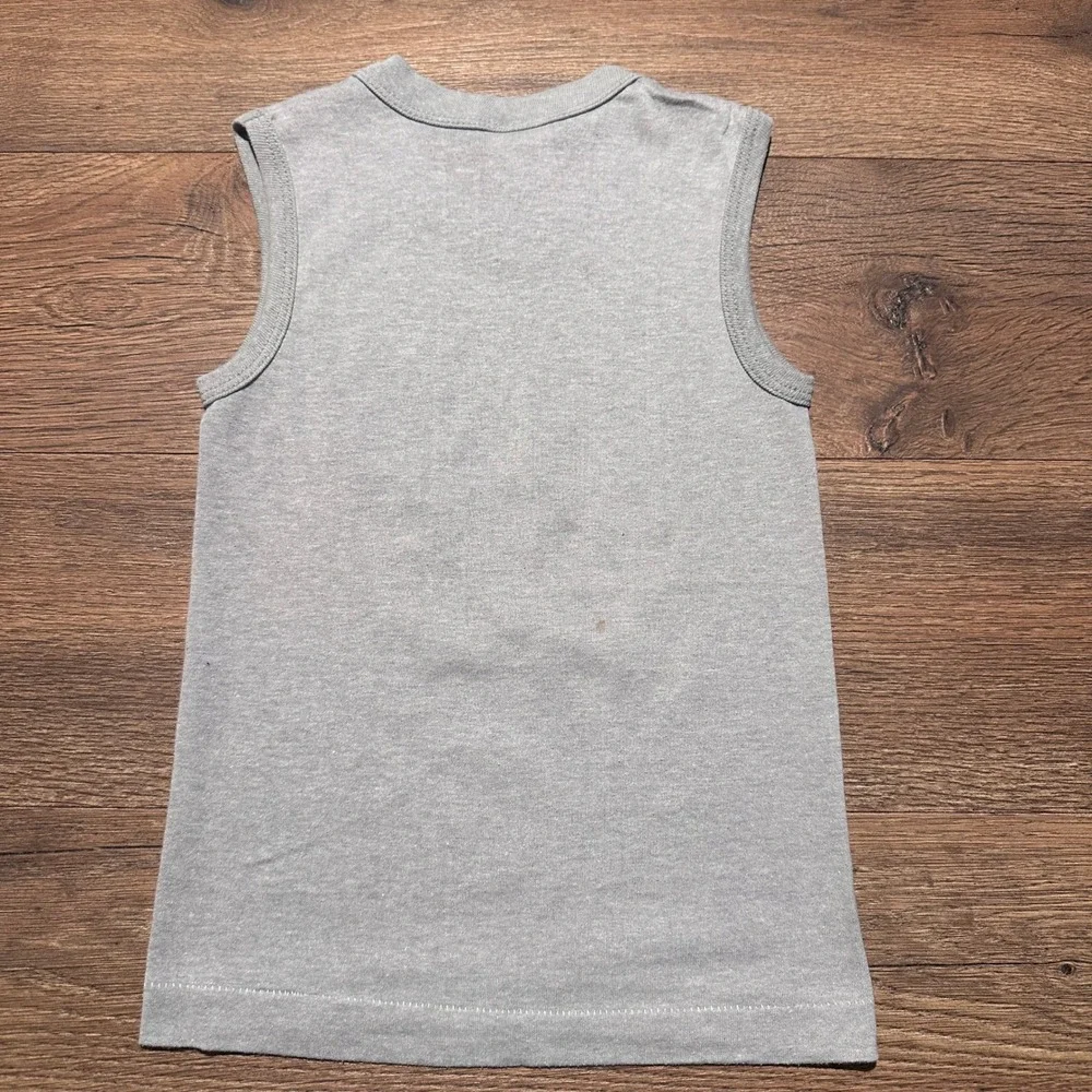 Vintage Disney T-Jays Gray Sport Goofy Tank Top Kids XS 2-4 USA Made